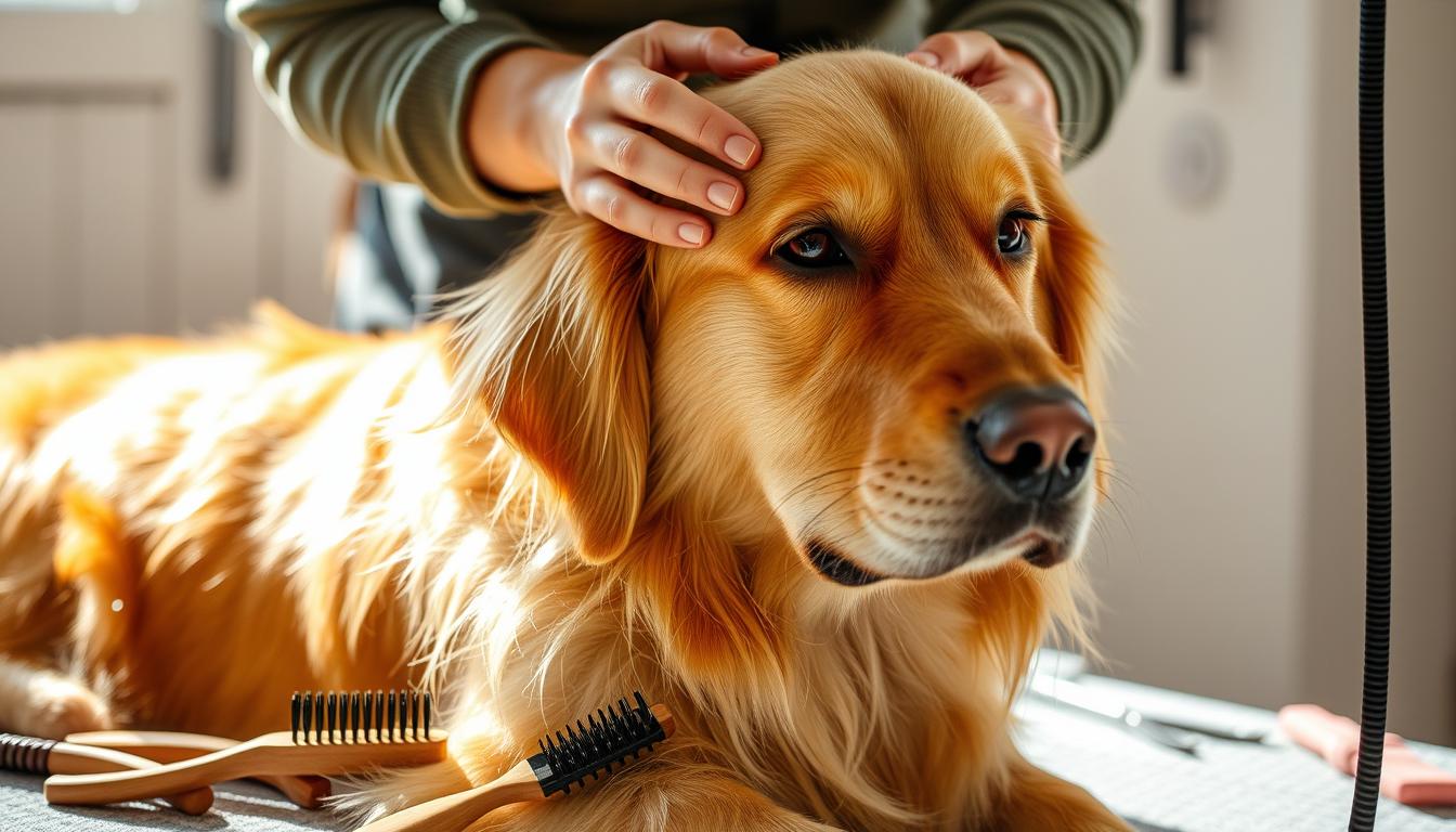Thumbnail for Reducing Golden Retriever S Anxiety During Grooming